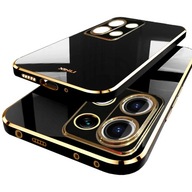 Etui do Xiaomi Redmi Note 13 PRO 4G + SZKŁO 9H GLAMOUR GOLD CASE ELEGANCKIE