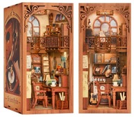Miniatúrny domček Book Nook Tajná pracovňa CuteBee Model 3D Polica Kniha
