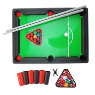 Mini-pool for children. Billiards and stick games