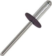 Odtrhávacie nity otvorený hliník nerezová oceľ 5,0x18x14 mm RAL 8017