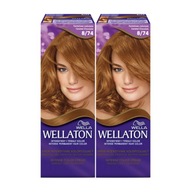 Wellaton Intense Farba na vlasy 8/74 Karamelová čokoláda x 2
