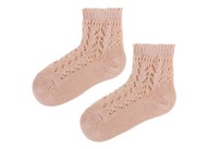 EMEL Ponožky ESK201-1 23/24 Ružové krátke prelamovanie