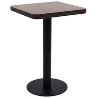 Bistro stolík tmavohnedý 50x50 cm MDF
