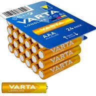 Baterie alkaliczne VARTA AAA LR03 LONGLIFE BOX 24X