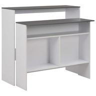 Stół Barowy Praktyczny - Biały/Szary 130x40x120 cm