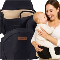 NOSIČ NA BOKY PRE DIEŤA, ERGONOMICKÉ SEDADLO, ČIERNY