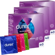 Sada kondómov Durex Surprise Me 120 ks Veľká balíčka Väčší zážitok