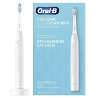 Elektrická zubná kefka Oral-B Pulsonic Slim Clean 2000 biela