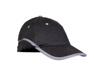 Bavlnená baseballová čiapka čierno-šedá