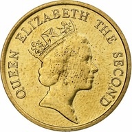 Hong Kong, Elizabeth II, 10 Cents, 1992, Mosiądz n
