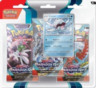 Pokemon TCG Paradox Rift 3x booster Blister Cetitan karty kartová hra