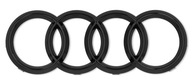Emblém známok loga AUDI 27x9,5 cm čierny