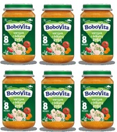 6x 190g BoboVita Warzywa z delikatną rybą po 8 miesiącu KARTON