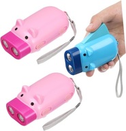 6 naskrutkovať baterku baterka na kľuku hračky pre dievčatá prenosné