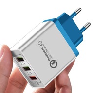 SZYBKA ŁADOWARKA SIECIOWA USB QUICK CHARGE 3.0