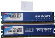 Pamięć DDR2 PC2 2GB 800MHz PC6400 Patriot Blue 2x 1GB Dual Gwarancja