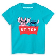 Stitch T-Shirt Detské tričko Paródia Prepracovanie Logo Bavlna Premium