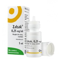 Zabak, 0,25 mg/ml, krople do oczu, 5 ml allergia