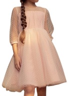 Ružové tylové šaty Gisele - Princezná Návštevná ružová, 104