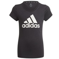 ADIDAS GIRLS ESSENTIALS BIG LOGO TEES (152) Koszulka Dziecięce Czarny