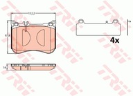 TRW KLOCKI HAM. DB P. W222/C217 13-