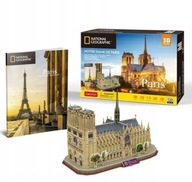 Cubic Fun National Geographic Notre Dame 3D puzzle 128 dielikov
