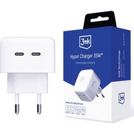 Univerzálna uhlová Nabíjačka 2x USB-C 35W QC 3.0 3mk Hyper Charger