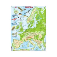 LARSEN MAPA TOPOGRAFICZNA EUROPY PUZZLE 10577