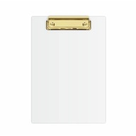 Deska z klipem A5 podkładka PVC do papieru clipboard złoty klip BIURFOL