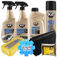 K2 zestaw kosmetyków do pielęgnacji auta samochodu mycia + torba zawieszka