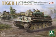 Tiger I Late-Production with Zimmerit 2v1 1:35 Takom 2199