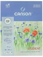 Blok do akwareli Canson Student 30 x 40cm 250g 10a