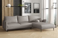 stylowy narożnik MOLLY I kanapa rogowa duża sofa kanapa z poduszkami bukla