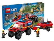 LEGO CITY 60412 TERENOWY WÓZ STRAŻACKI Z ŁODZIĄ RATUNKOWĄ