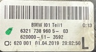 BMW I01 I3 light left rear rear part 7389605