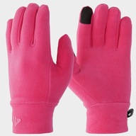 ZIMNÁ 4F (L/XL) Detské rukavice Ružová