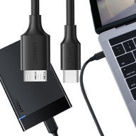 Kabel do dysku danych Ugreen USB-C MicroUSB-B SS