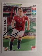 Karta panini autograf Węgry Adam Lang Euro 2020