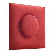 Čalúnený panel Nástenná opierka hlavy imitácia kociek červená 12,5x12,5 cm