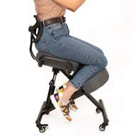 Kľaknutie s operadlom Kancelárske kreslo ergonomická stolička pre domácu kanceláriu