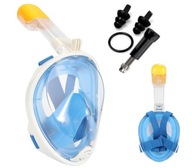 Potápačská maska, bielo-modrá (veľkosť L/XL)