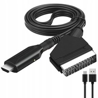 Prevodník adaptér obrazu zvuku SCART – HDMI