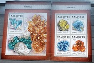 MALDIVY NA TÉMU MINERÁLY ** 2018 MI 7478-7481 + BLOK 1161