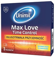 KONDÓMY UNIMIL MAX LOVE TIME CONTROL 3KS DLHODOBÉ POTEŠENIE