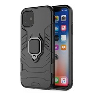 ETUI PANCERNE DO IPHONE 11 CZARNE OBUDOWA ARMOR HOLDER RING CASE