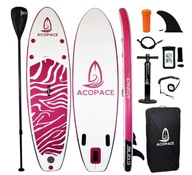 Dmuchana deska SUP Acopace Pink paddle board Z03 + akcesoria_