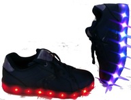 GEOX SPORTOWE BUTY ADIDASY LED ŚWIECĄ J NOWE 38