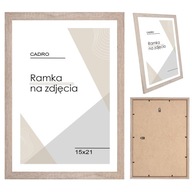 RAMKA 15x21 brązowa ramki na zdjęcia mdf foto ramki 15x21cm