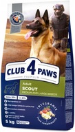 CLUB 4 PAWS suché krmivo pre pracovné psy veľkých,stredných plemien SCOUT 5 kg