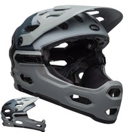 KASK ROWEROWY BELL SUPER 3R MIPS FULL FACE L 58-62 CM SZARY MAT